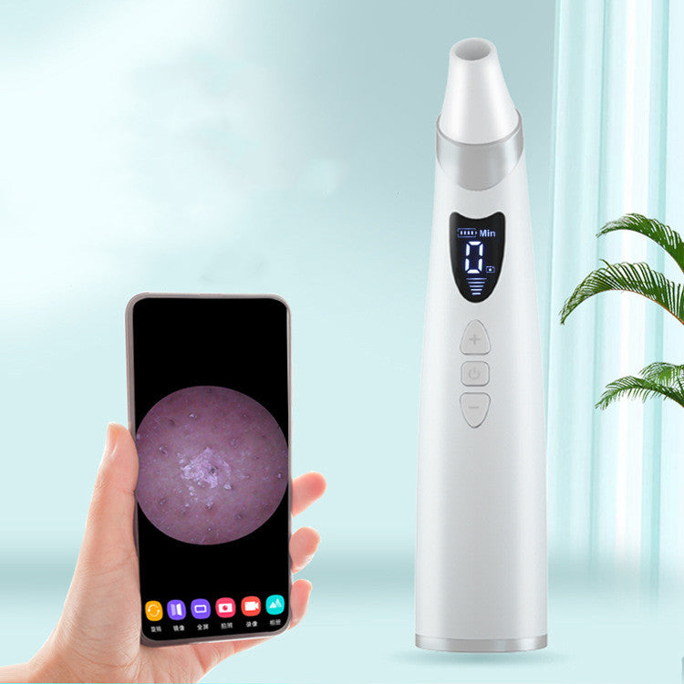 Electric Visual Blackhead Remover – 20x Magnification, 4 Heads, App-Connected Pore Cleaner