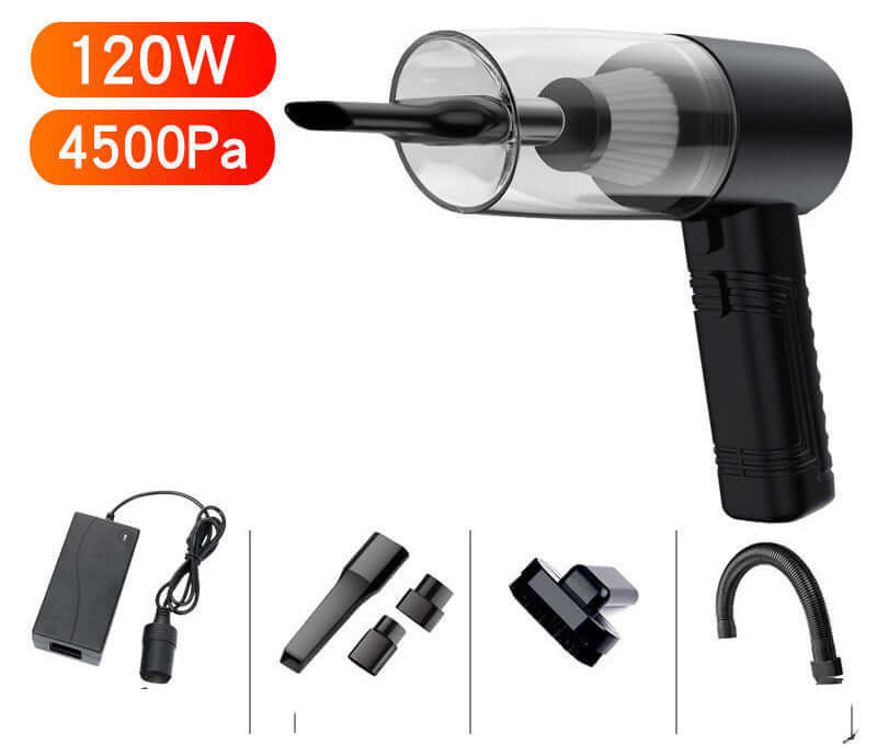 Powerful Mini Car Vacuum Cleaner – Dual-Purpose, Portable, High Suction