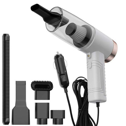 Powerful Mini Car Vacuum Cleaner – Dual-Purpose, Portable, High Suction