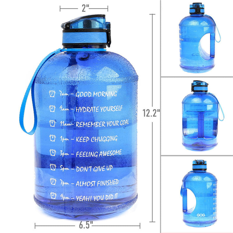 Large Capacity Gym Sports Water Bottle – Bounce Lid, Leak-Proof, BPA-Free Plastic