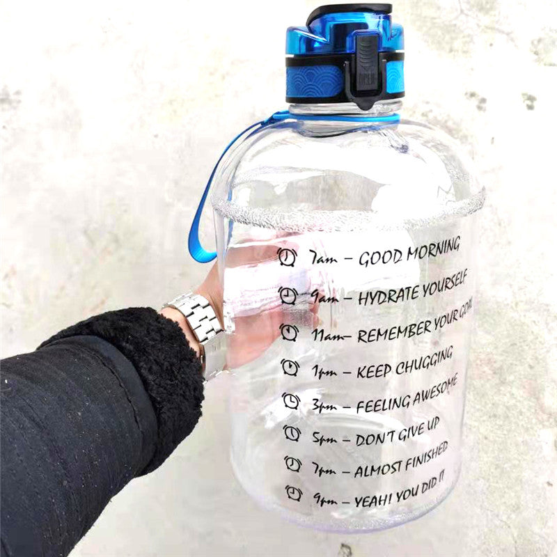 Large Capacity Gym Sports Water Bottle – Bounce Lid, Leak-Proof, BPA-Free Plastic