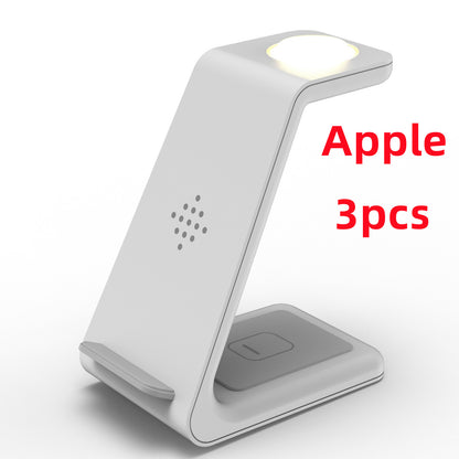 3-in-1 Wireless Charging Station – Fast Charge Dock for Phone, Watch & Earbuds