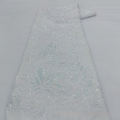 Two-Tone Iridescent Lily Sequin Stretch Mesh Lace Fabric – Dressmaking, Costumes & Crafts