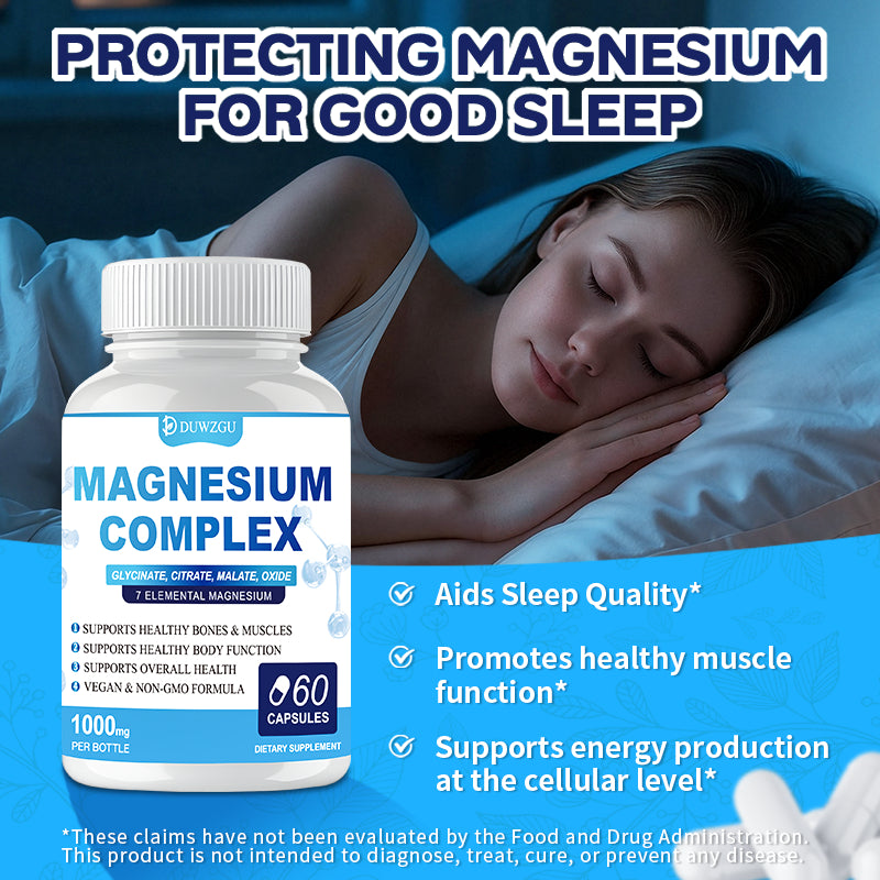 Magnesium Complex Capsules – 60 Capsules, Muscle, Sleep & Nervous System Support