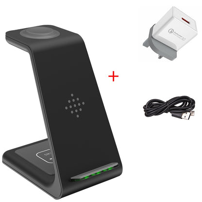 3-in-1 Wireless Charging Station – Fast Charge Dock for Phone, Watch & Earbuds