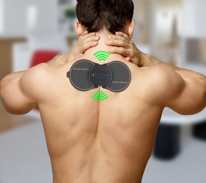Electronic Pulse Shoulder & Neck Mini Massager – 5 Modes, 10 Intensities, USB Rechargeable