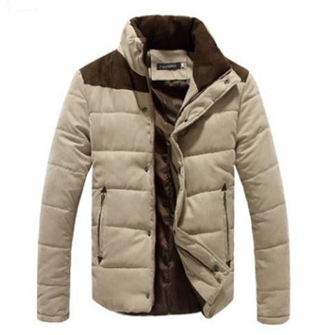 Men's Warm Casual Parka Windbreaker Jacket – Solid Color, Sizes M–4XL, 4 Colors