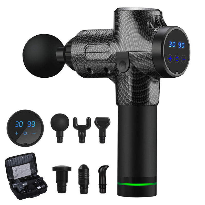 Professional Fascia Massage Gun – Brushless Motor, LCD Touch Screen, 24V