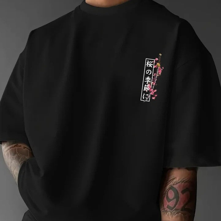 Men's Summer Loose-Fit Cotton T-Shirt – 4 Colors, Sizes XS–XXXL