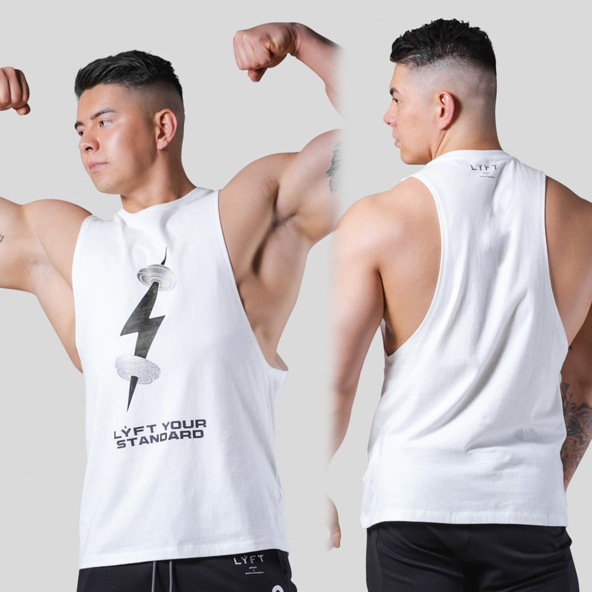 Men's Muscle Fitness Athleisure Tank Top – Breathable, Gym & Casual Wear