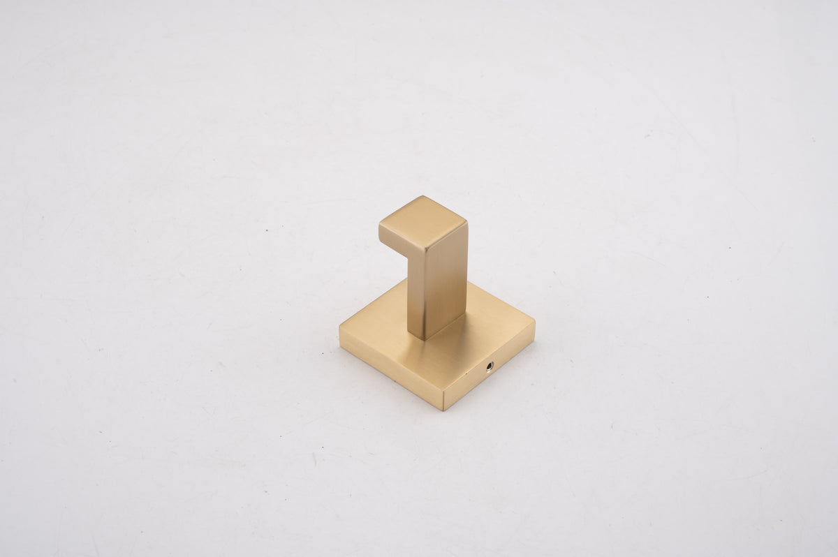 5-Piece Brushed Gold Bathroom Hardware Set – Stainless Steel, Rust-Proof, Wall Mount