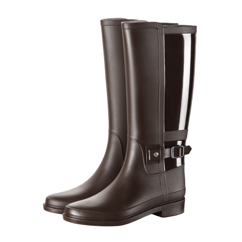 Women's Waterproof Rain Boots – Long Tube PVC, Pointed Toe, Sizes 36–39