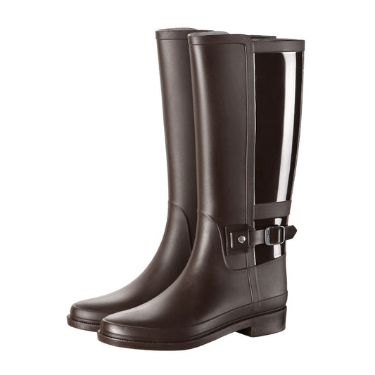 Women's Waterproof Rain Boots – Long Tube PVC, Pointed Toe, Sizes 36–39