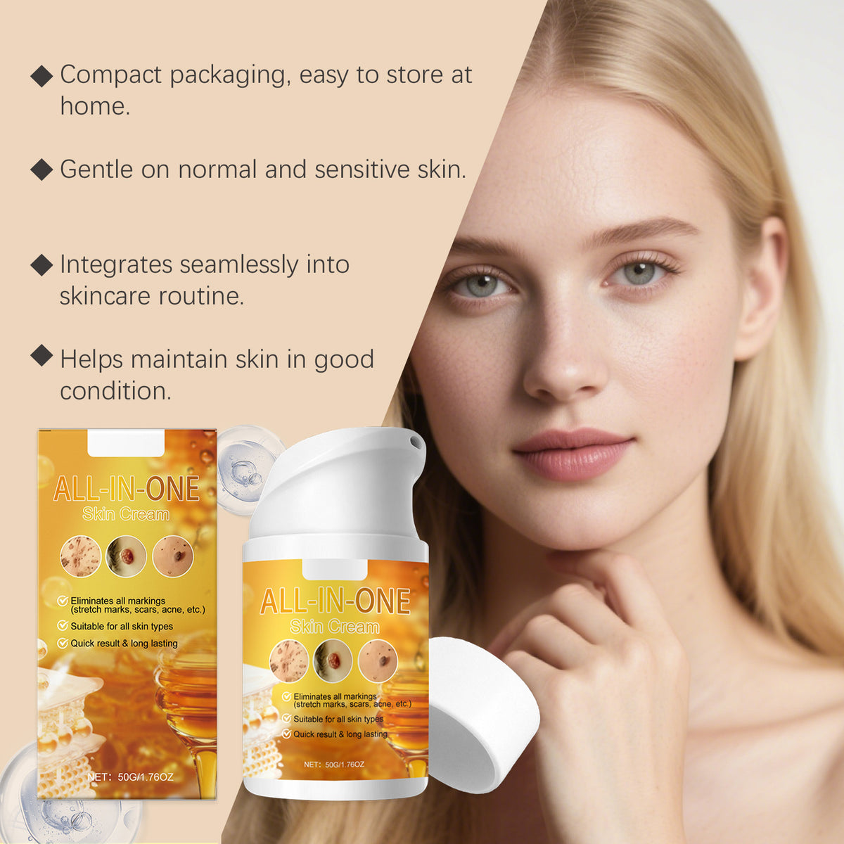 Retinol Skincare Cream – Anti-Ageing, Wrinkle-Reducing & Skin-Renewing Face Cream