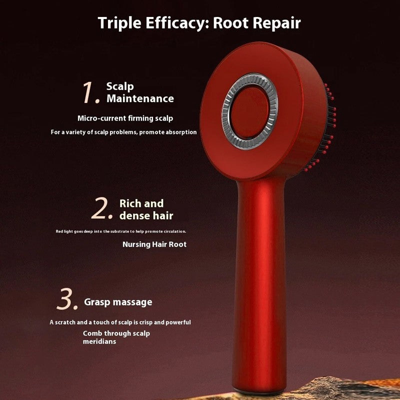 Electric Scalp Massage Comb with Red Light Therapy – Hair Growth, Vibration, USB Rechargeable