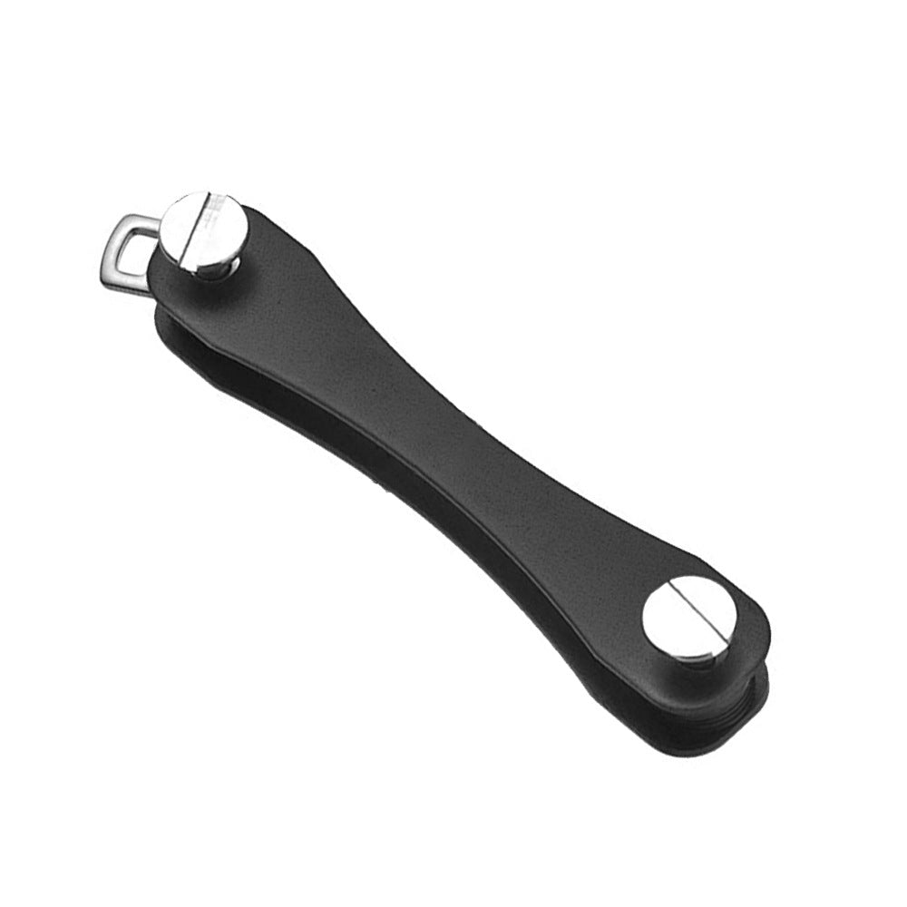 Compact Metal Key Holder Organiser – Modern Square Design, Silent & Slim EDC Keychain