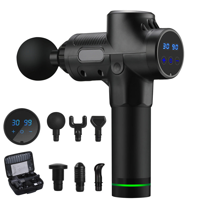 Professional Fascia Massage Gun – Brushless Motor, LCD Touch Screen, 24V