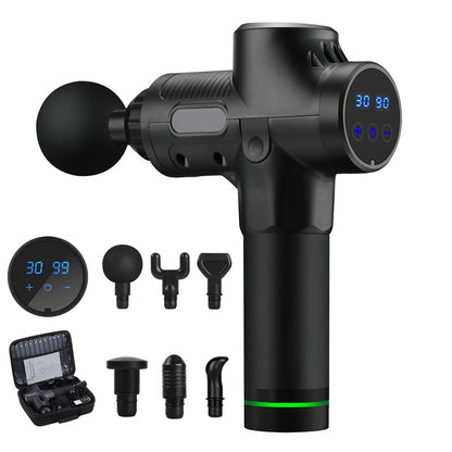Professional Fascia Massage Gun – Brushless Motor, LCD Touch Screen, 24V