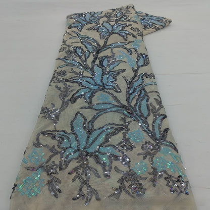 Two-Tone Iridescent Lily Sequin Stretch Mesh Lace Fabric – Dressmaking, Costumes & Crafts