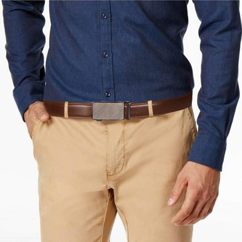 Men's Slider Ratchet Belt – Adjustable, Trimmable, Perfect Gift for Him