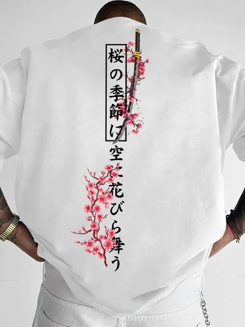 Men's Summer Loose-Fit Cotton T-Shirt – 4 Colors, Sizes XS–XXXL