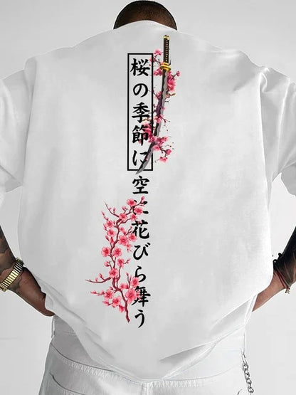Men's Summer Loose-Fit Cotton T-Shirt – 4 Colors, Sizes XS–XXXL