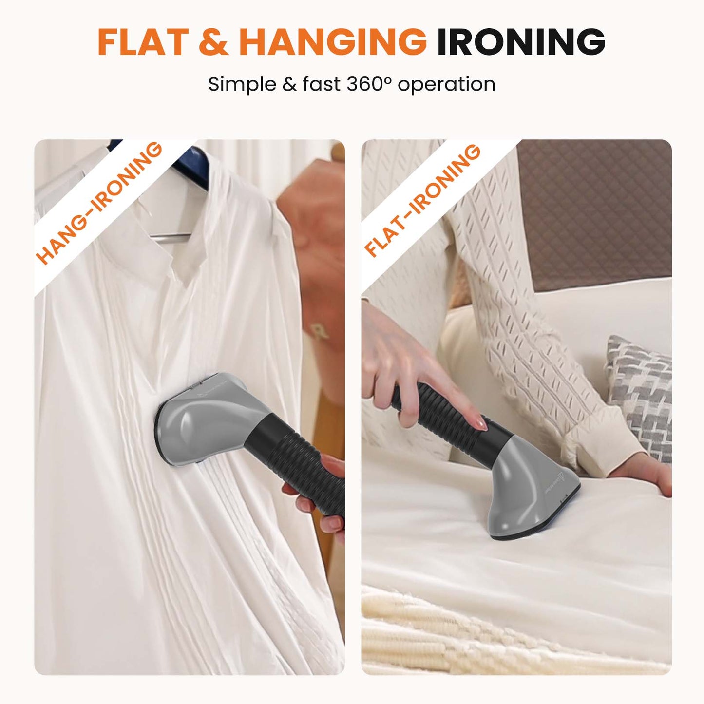 Standing Garment Steamer – Powerful, Fast Heat-Up, Wrinkle-Free Clothes in Minutes