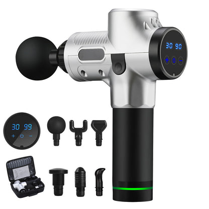 Professional Fascia Massage Gun – Brushless Motor, LCD Touch Screen, 24V