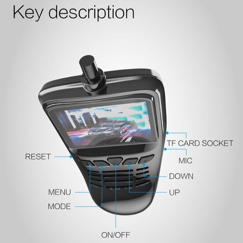 Small Eye WiFi Dash Cam – Full HD Car DVR Recorder with Night Vision & Loop Recording