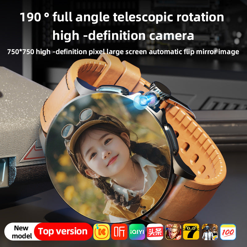 Round Screen Card Smart Watch – SIM Card, Bluetooth, Health Tracking, Stylish Design