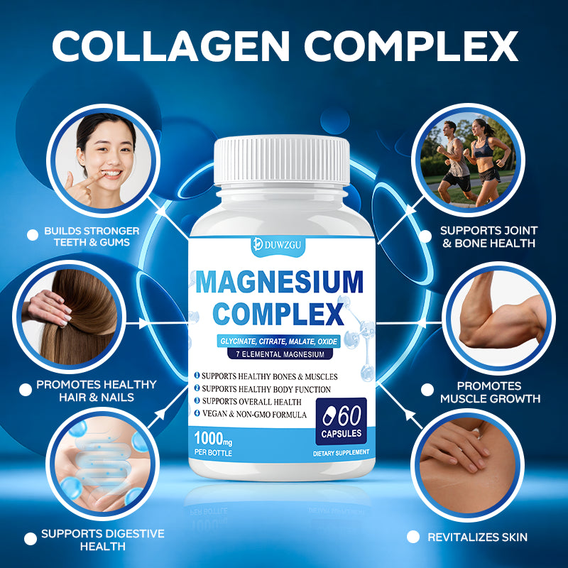 Magnesium Complex Capsules – 60 Capsules, Muscle, Sleep & Nervous System Support