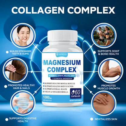 Magnesium Complex Capsules – 60 Capsules, Muscle, Sleep & Nervous System Support